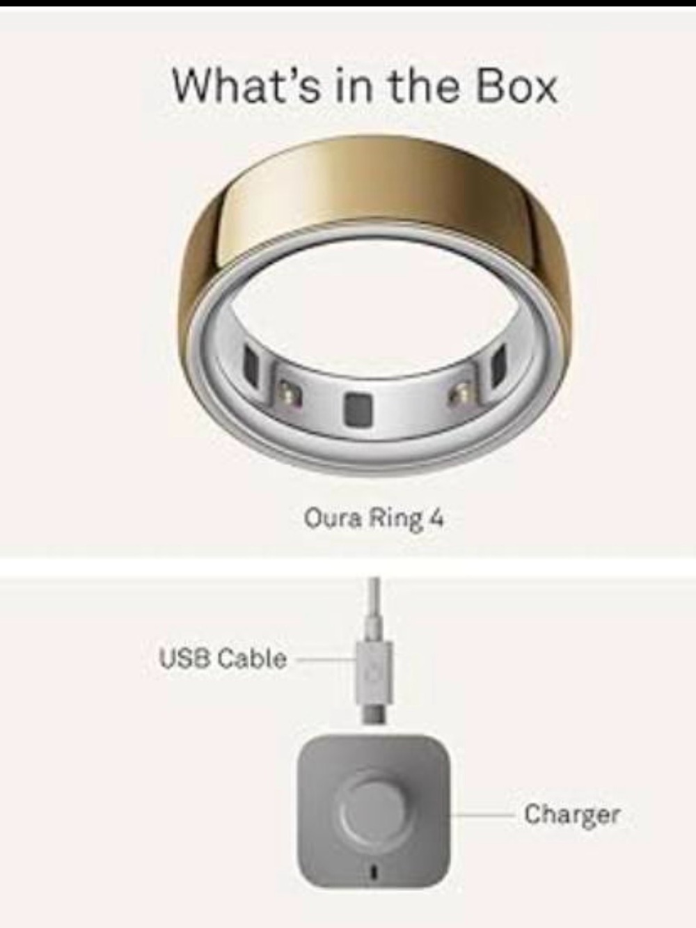 Oura Ring 4 Smart Ring - Gold and Silver Finish
